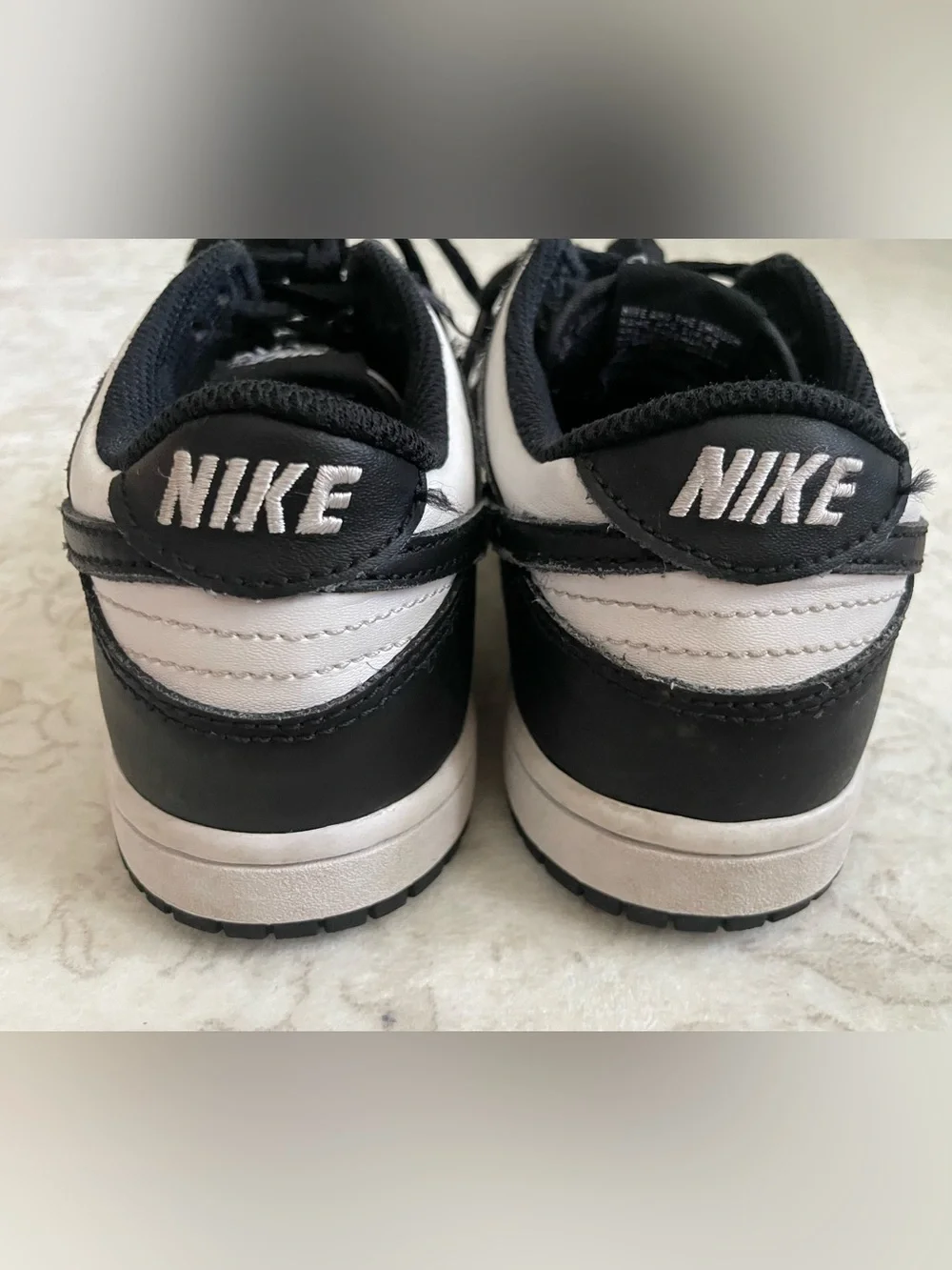 Nike Dunk Low Sneaker in Black and White